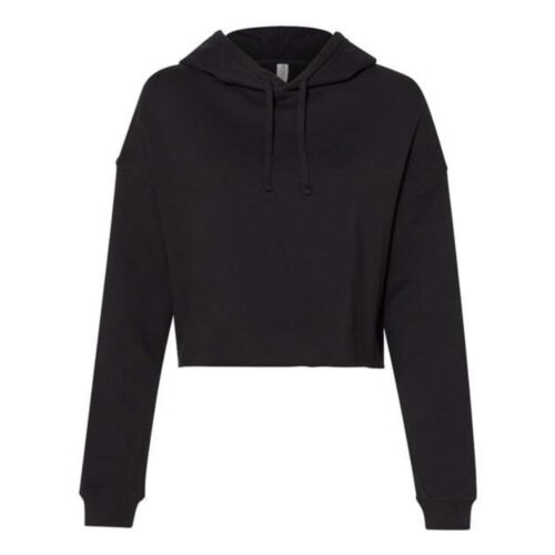 Hoodie Crop Noir